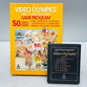 VGVUC Vintage 1978 Atari Video Olympics CX2621 Video Game, Instructions, Box